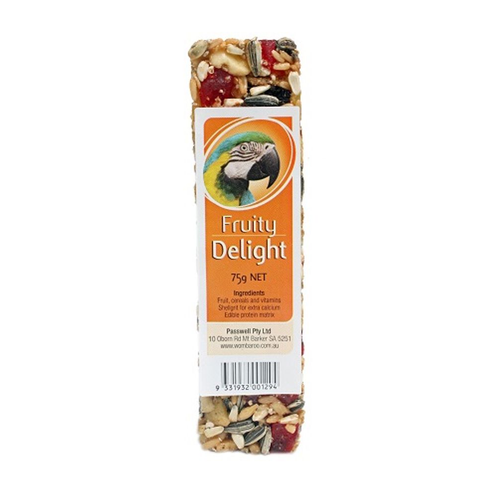 Passwell Avian Delight Bird Treat Bar - Fruity | PeekAPaw Pet Supplies