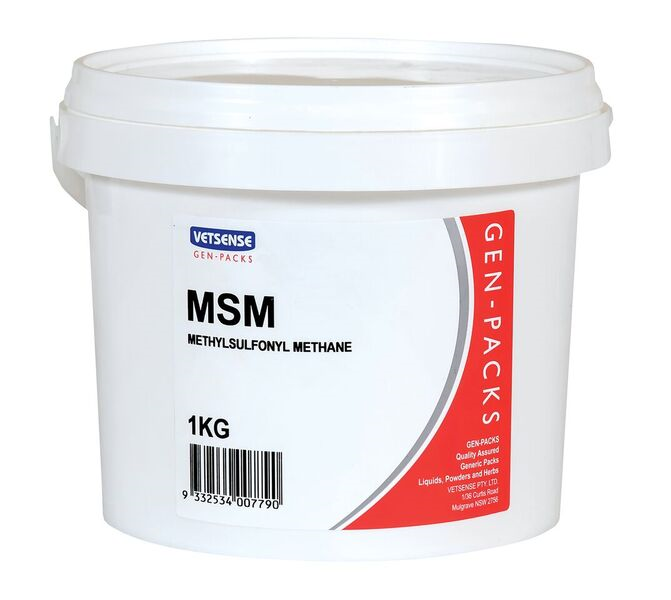 Vetsense MSM Powder Methylsulfonyl Methane 1kg pack