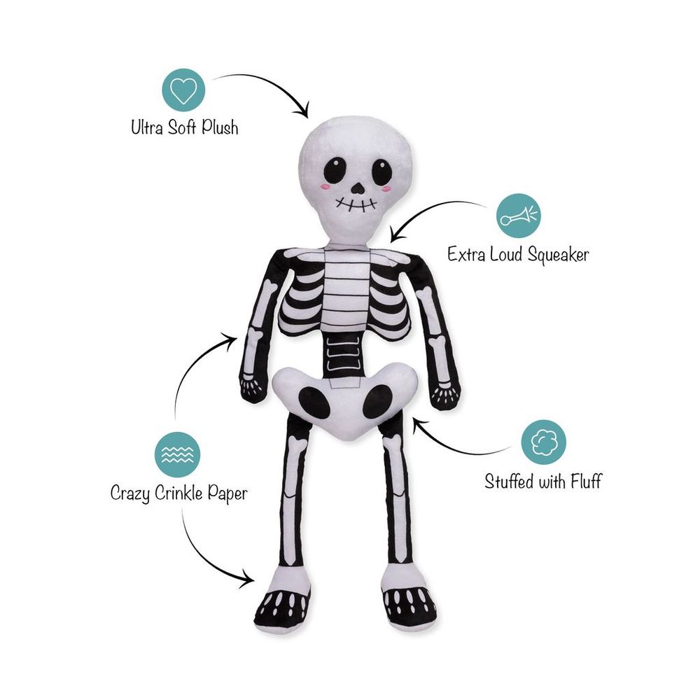 Fringe Studio Halloween Large Plush Dog Toy - Bone to Be Wild - Default Title | PeekAPaw Pet Supplies