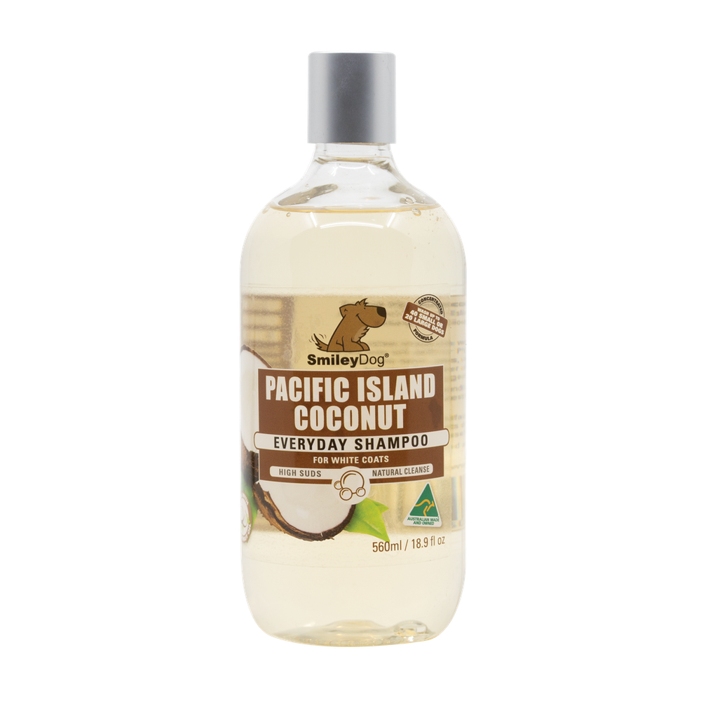 Smiley Dog Pacific Island Coconut Shampoo - 500ml | PeekAPaw Pet Supplies