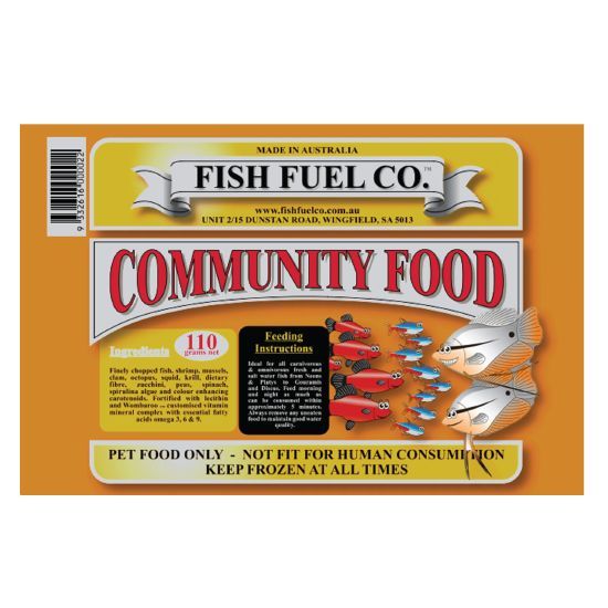 Fish Fuel Community Fish Food 110g tub
