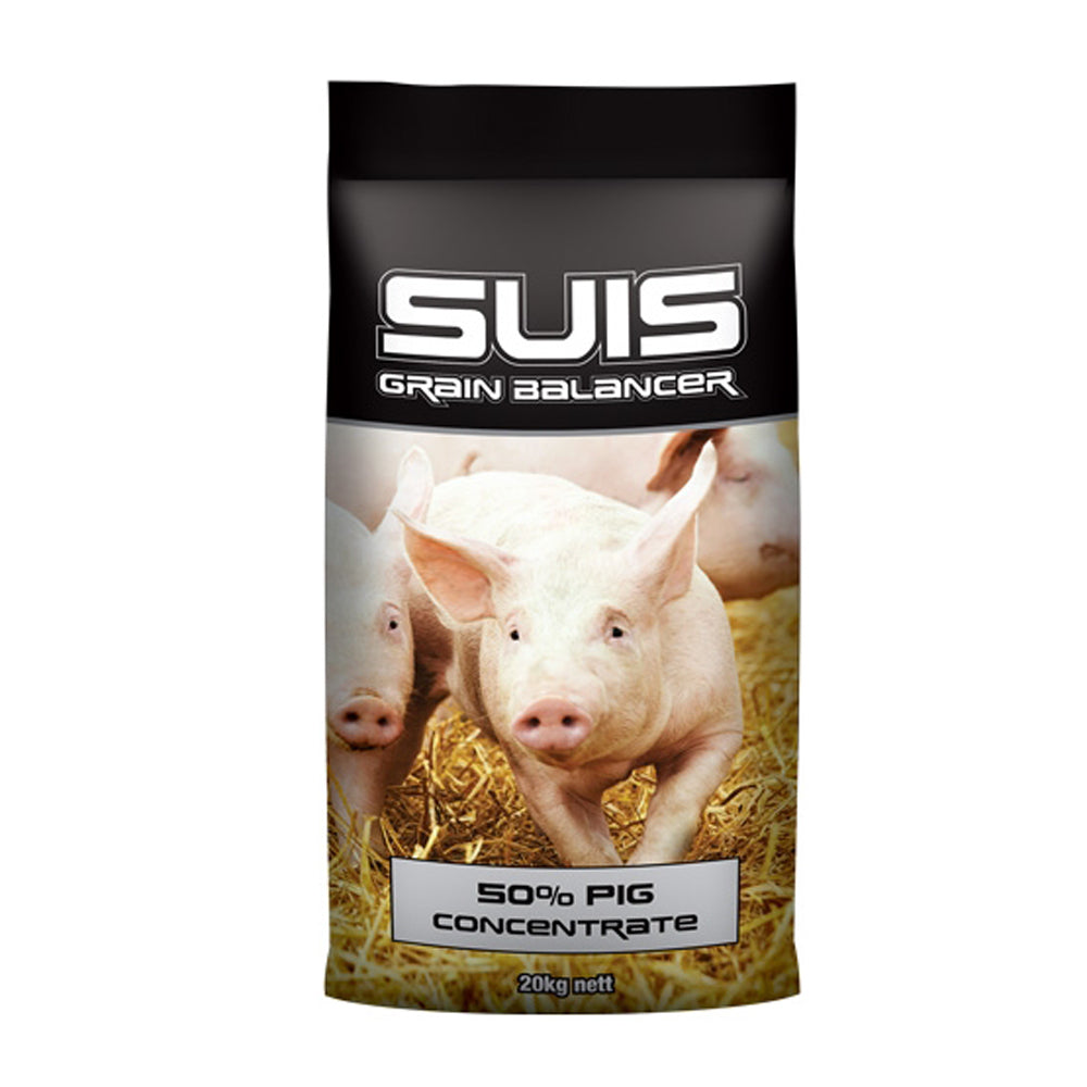 Laucke Mills Pig Concentrate 50% Feed bag, front of pack packshot on white