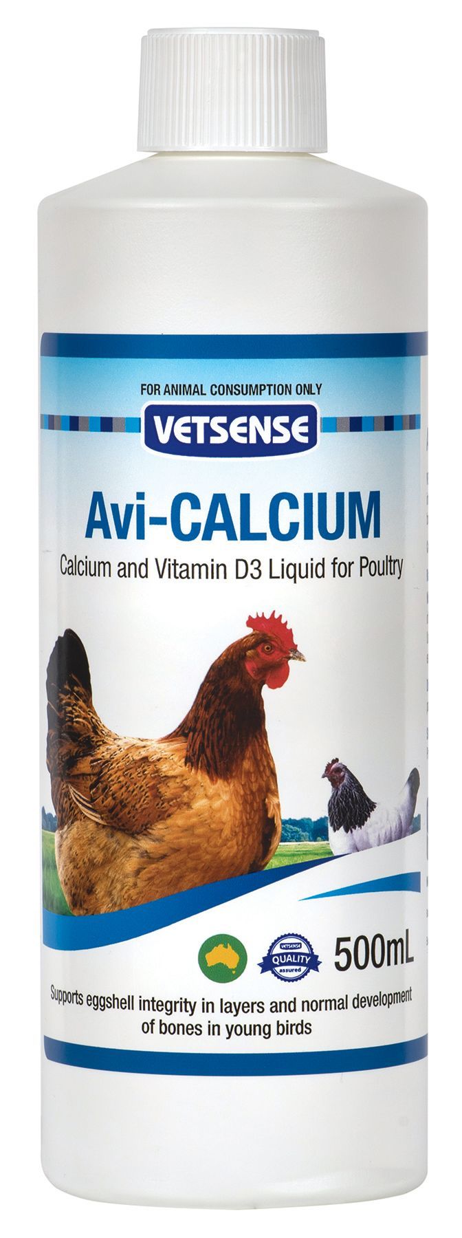 Vetsense Avi-Calcium Calcium Supplement for Poultry 500ml pack