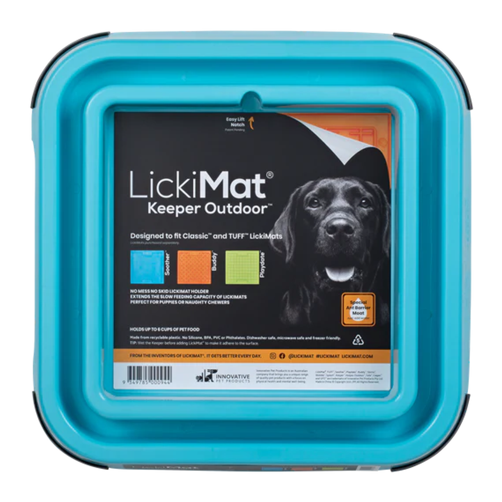 Lickimat Dog Keeper Outdoor Bundle - Turquoise