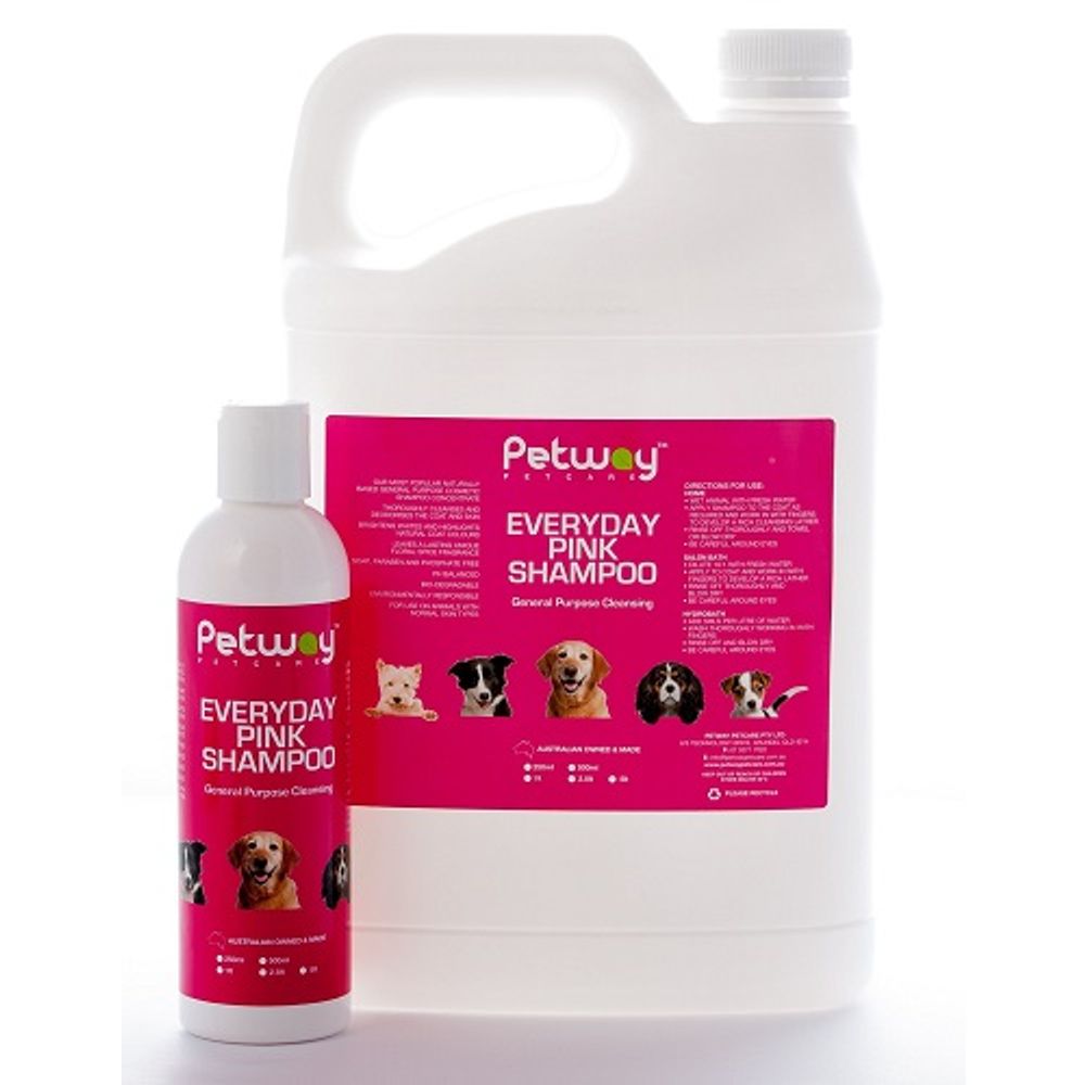 Petway Petcare Everyday Pink Shampoo - 5L | PeekAPaw Pet Supplies