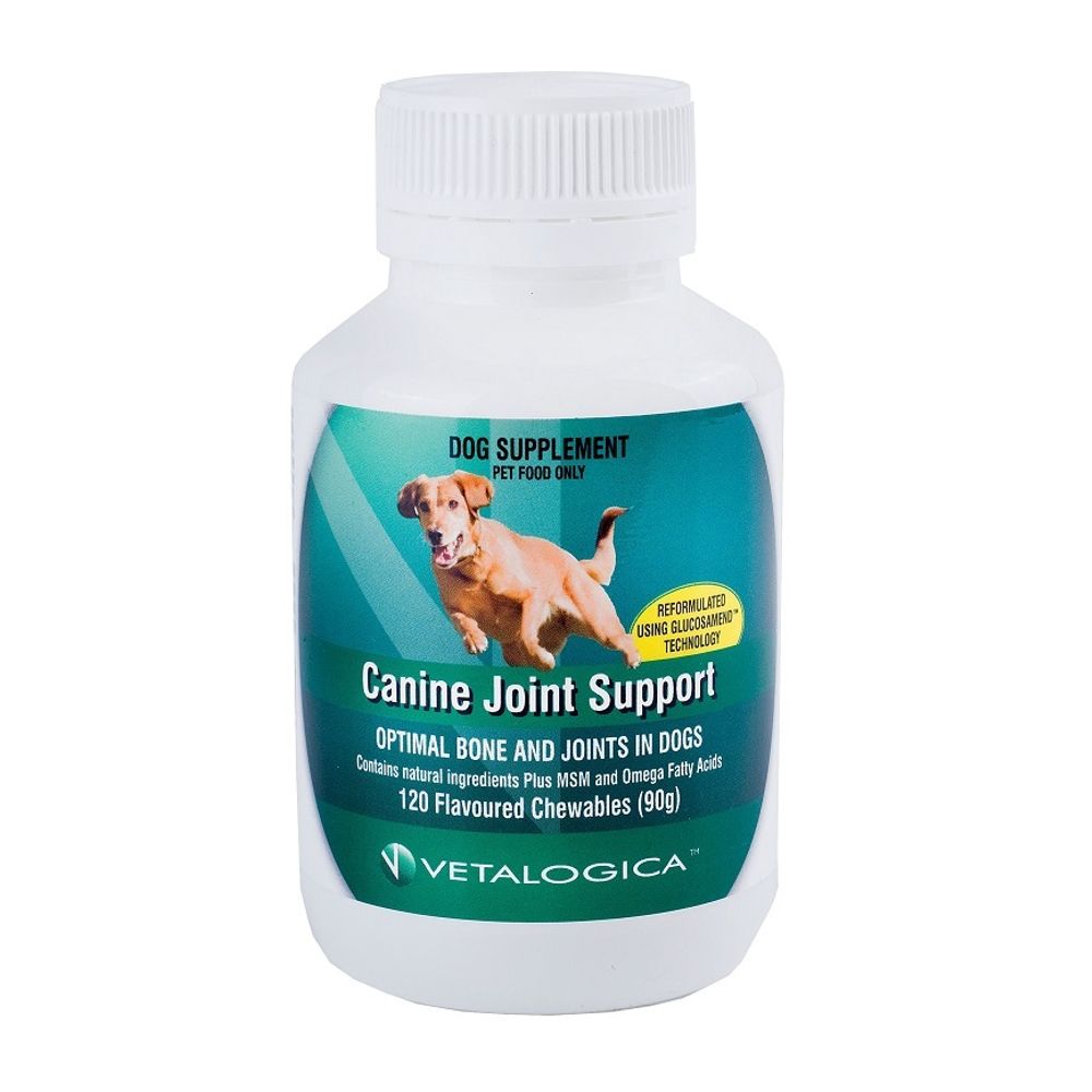 Vetalogica Canine Joint Support Chews for Dogs - 120 Chews | PeekAPaw Pet Supplies