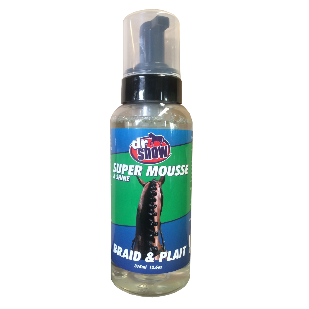 Dr Show Super Mousse Braid and Shine 375ml aerosol can