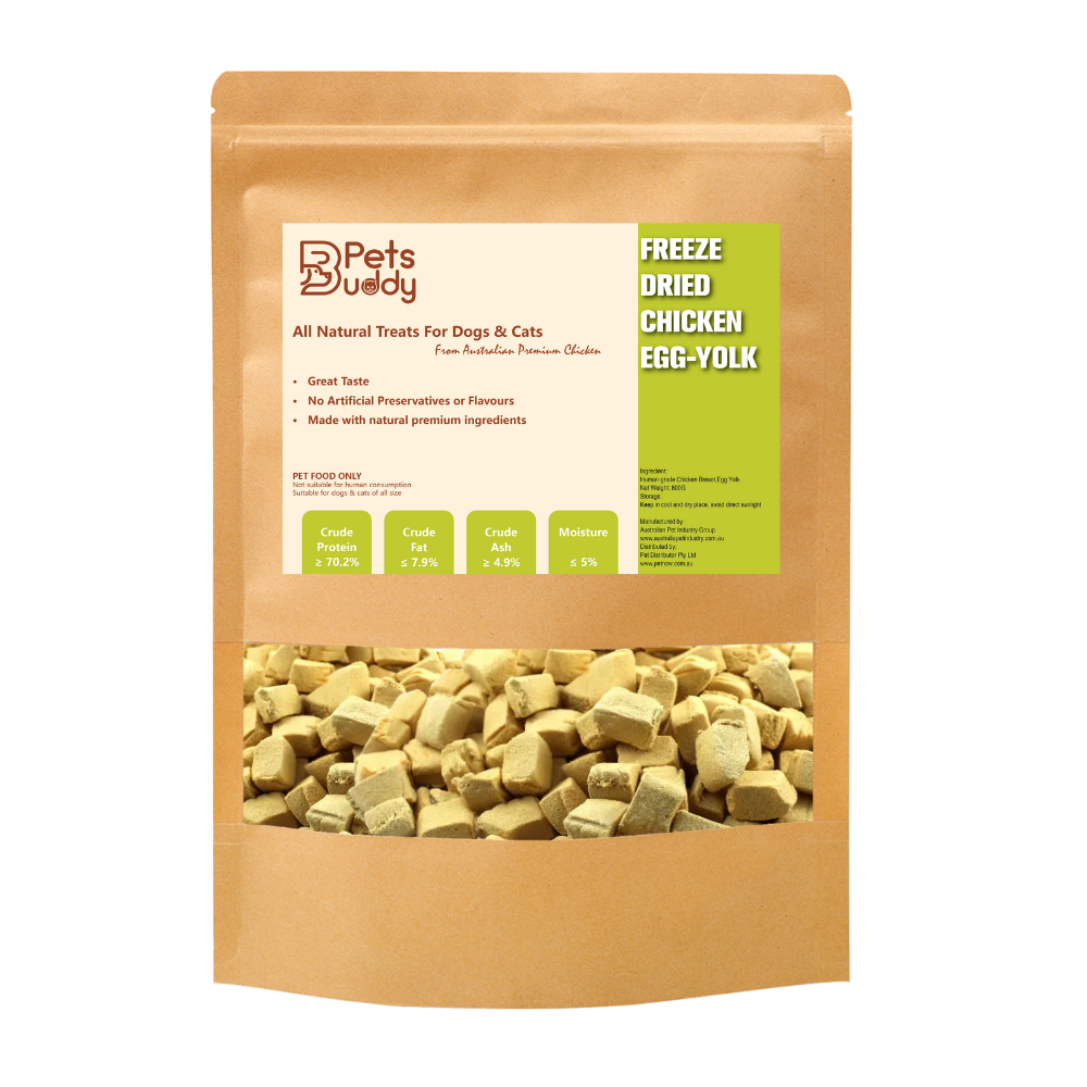PetsBuddy Chicken Yolk Cube Freeze Dried Dog & Cat Treats 800g