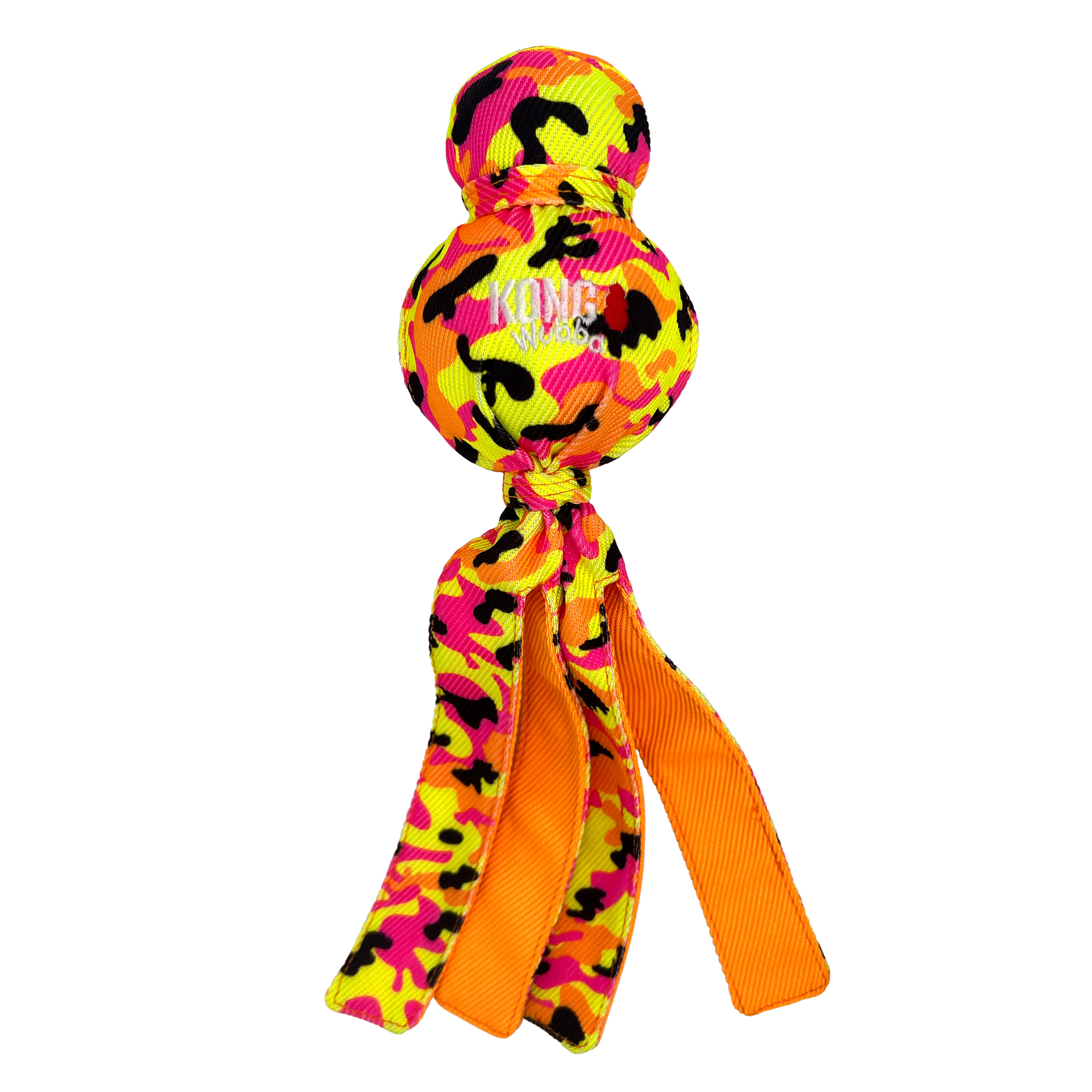 KONG Dog Toys Wubba Ballistic High-Viz photographed against a white background