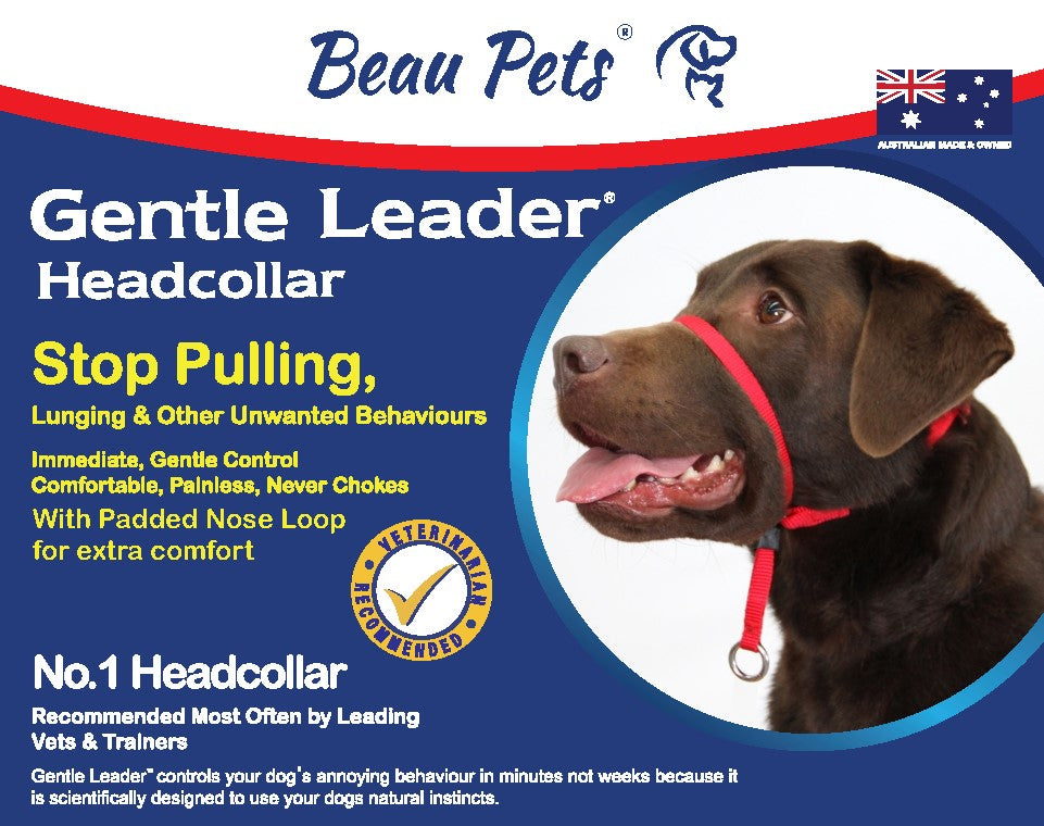 Gentle Leader head collar for dogs in black, Small size pack