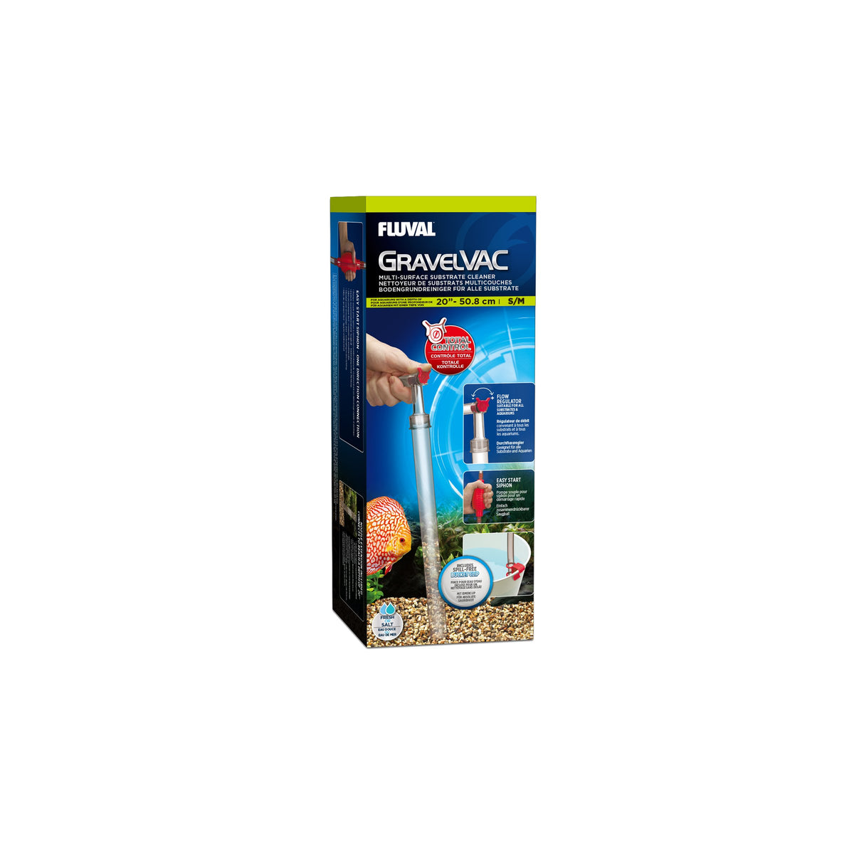 Fluval Gravel Vac Substrate Cleaner - Small / Medium | PeekAPaw Pet Supplies