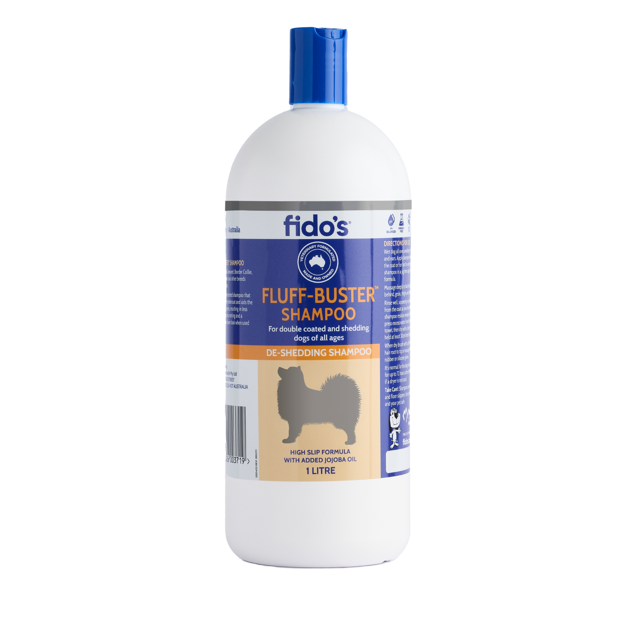 Fido's Fluff-Buster Shampoo 1 L bottle, front of pack
