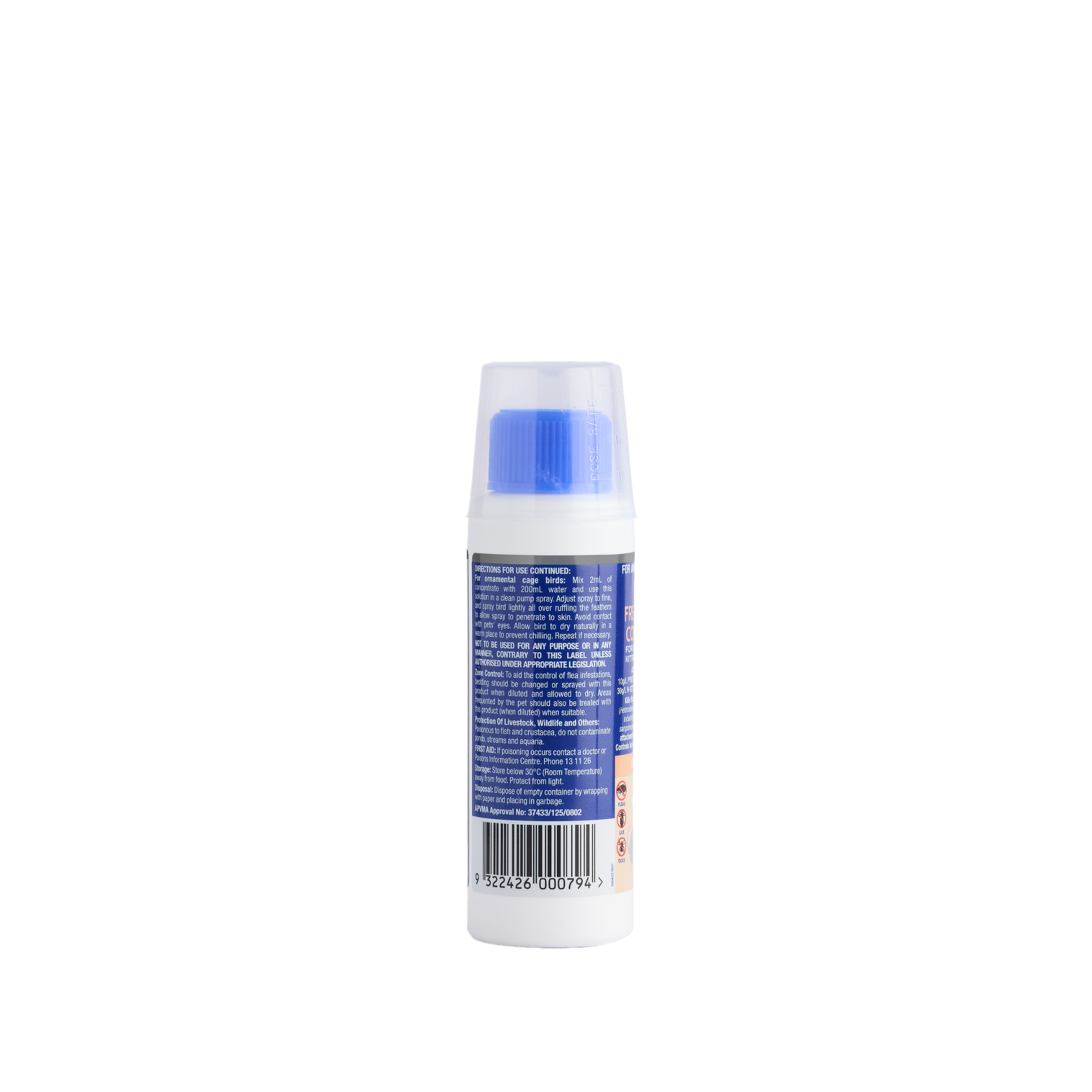 Fido's Fre-Itch Rinse Concentrate 125 mL bottle, left side of pack