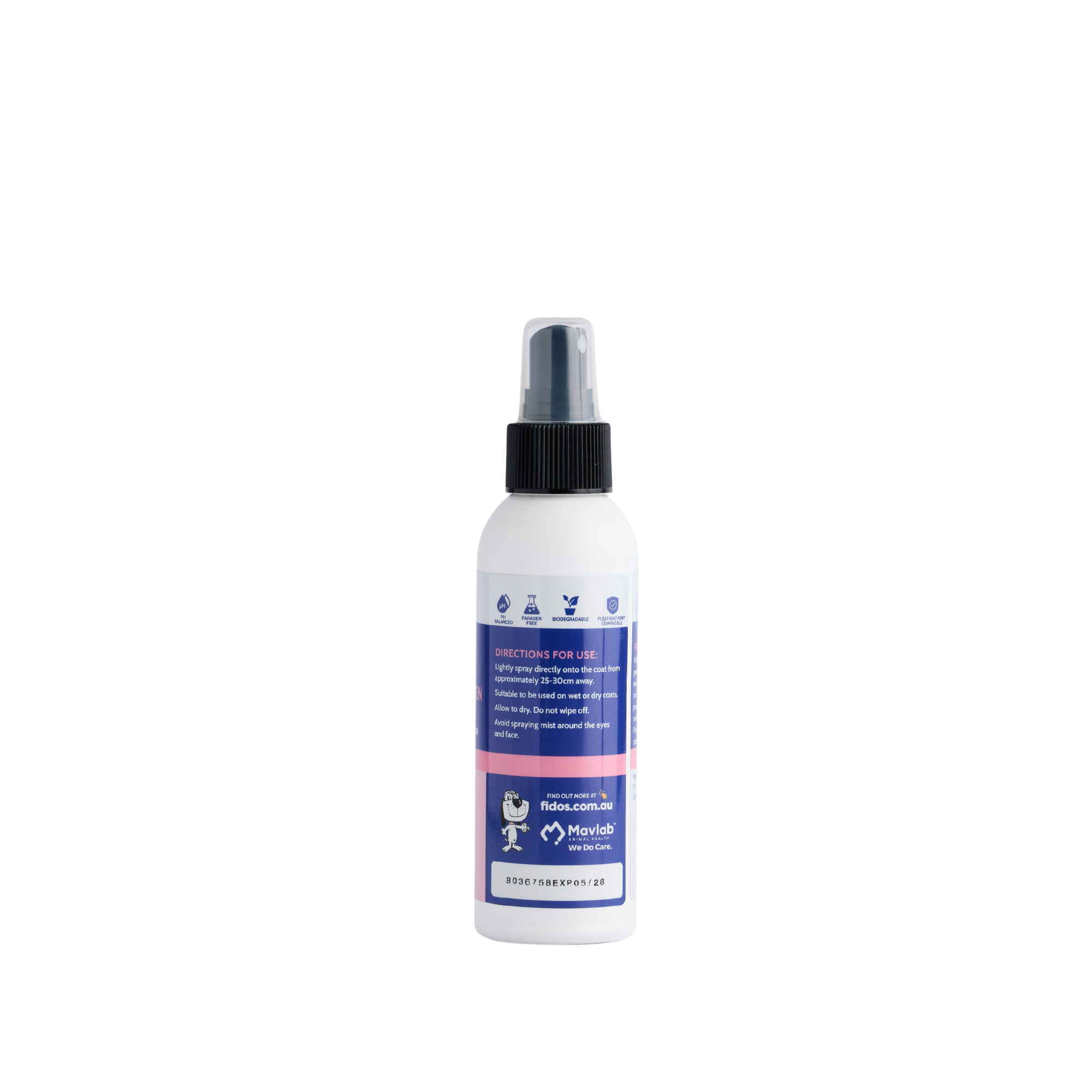 Fido's Puppy & Kitten Cologne spray 125 mL bottle, right side of pack