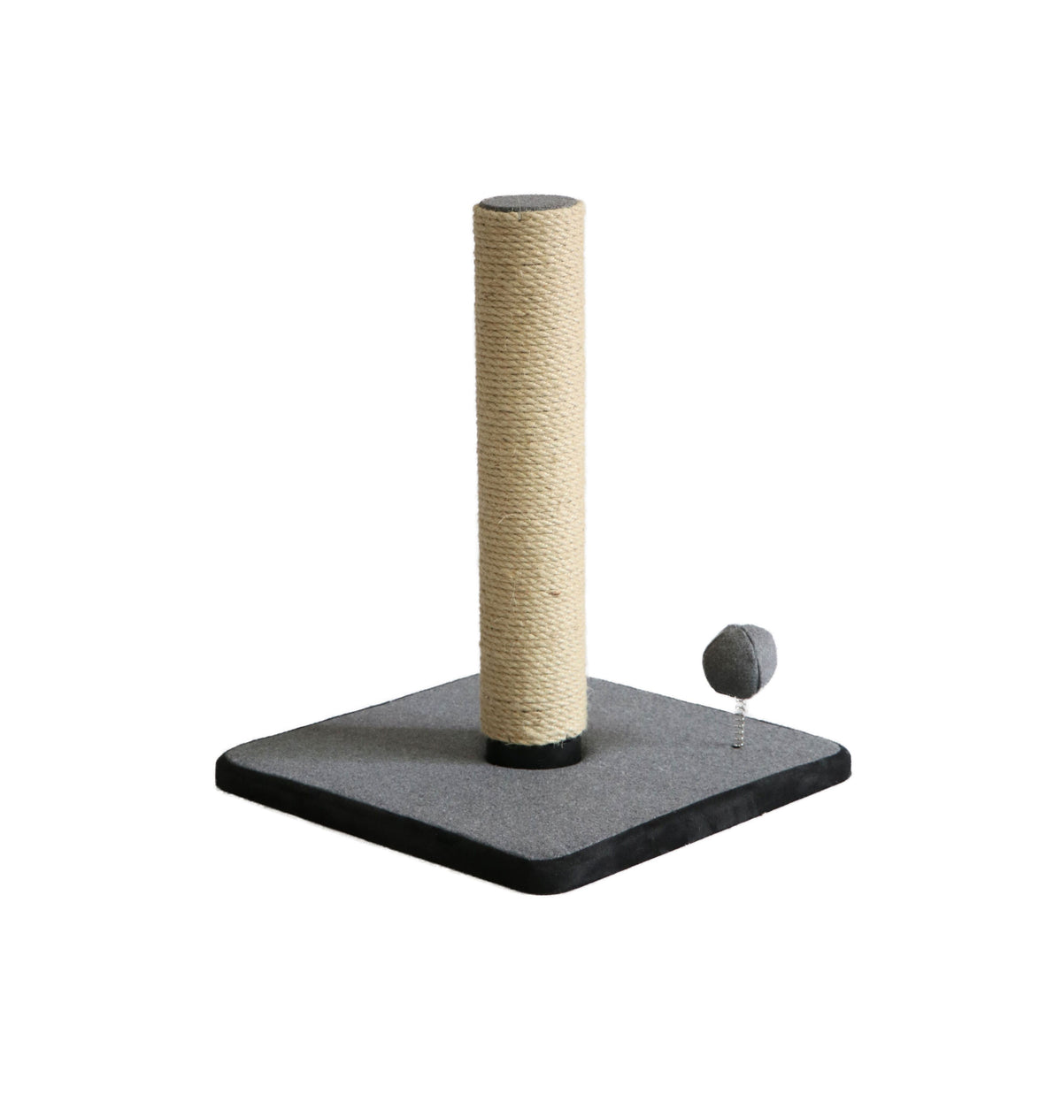 FurKidz Cat Scratch Post Click Fit - Single Post with Play Toy 34 X 34 X 42cm | PeekAPaw Pet Supplies