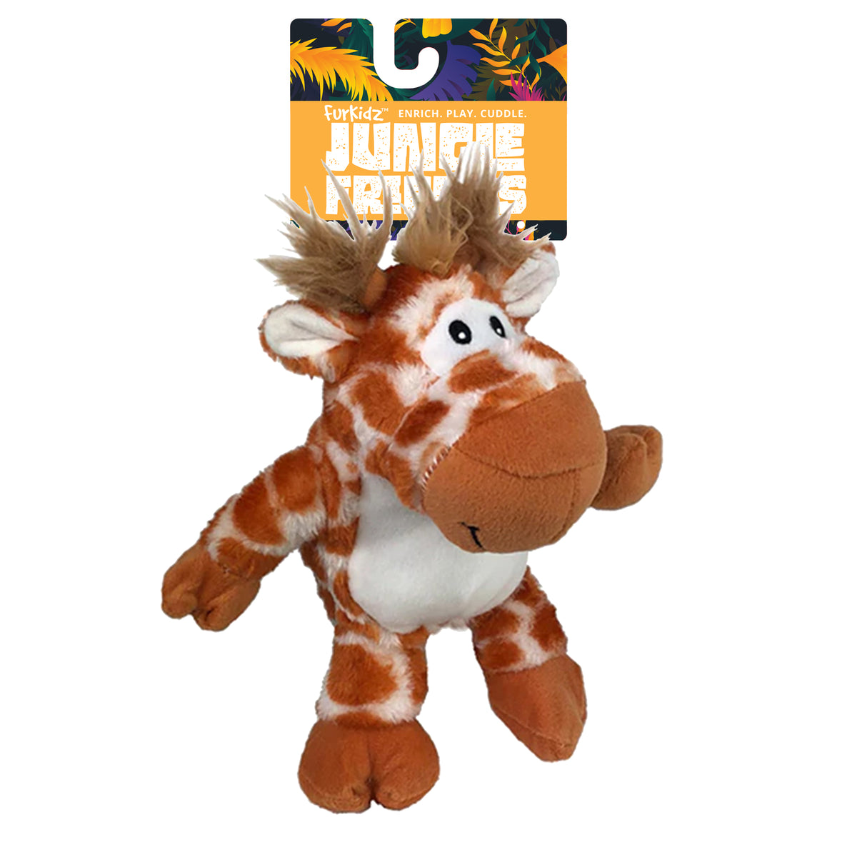 FurKidz Dog Toys Jungle Friends Giraffe - 20cm | PeekAPaw Pet Supplies