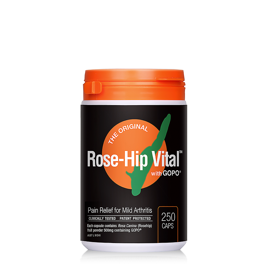 Rose-Hip Vital capsules for humans 250 capsule bottle