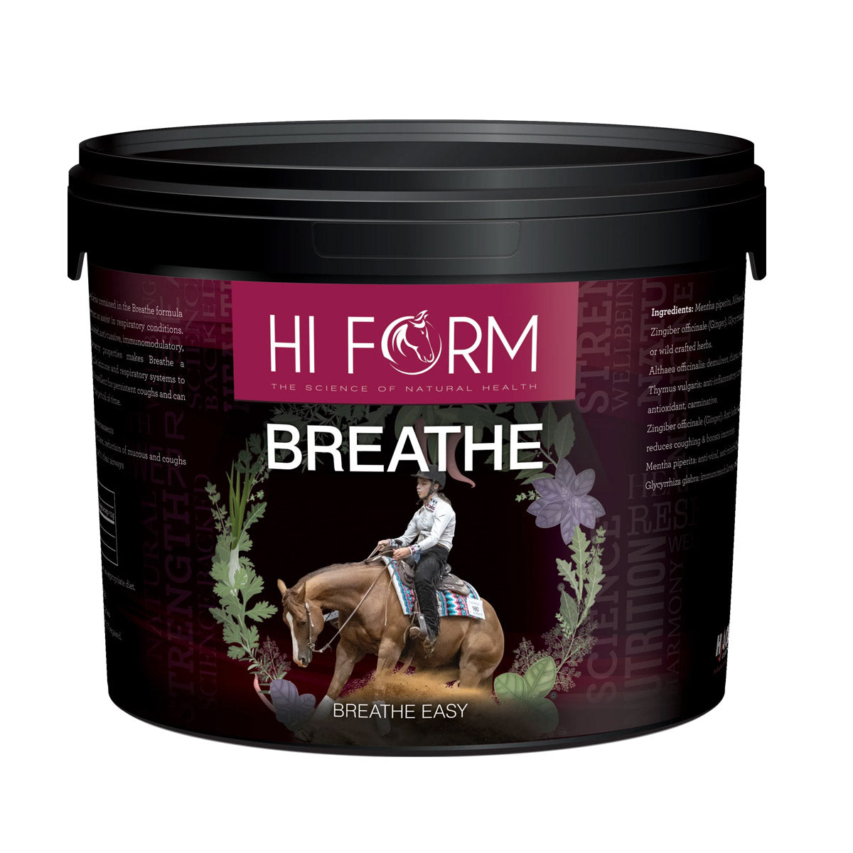 Hi Form Breathe respiratory supplement for horses, product range