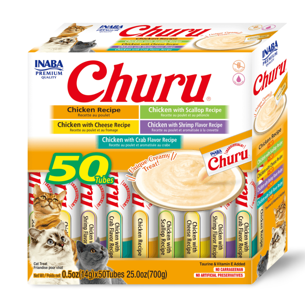 Inaba Cat Treat Churu Puree Chicken Varieties
