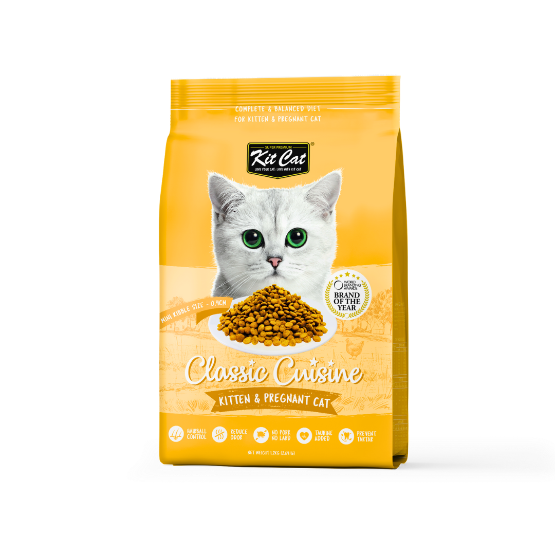Kit Cat Premium Dry Cat Food Kitten and Pregnant pack front