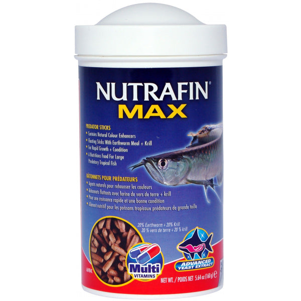 Nutrafin Max Predator Sticks - 160g | PeekAPaw Pet Supplies