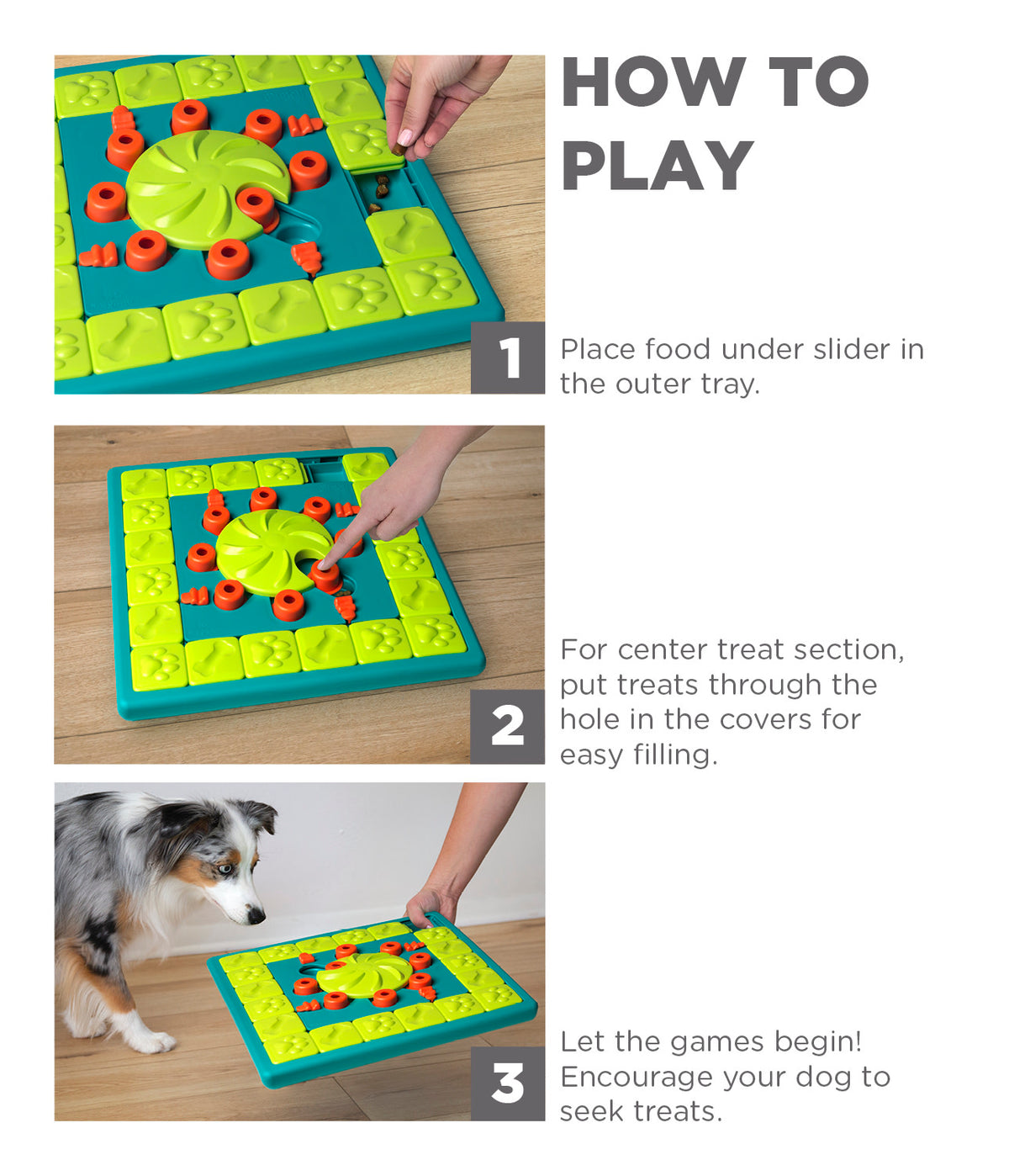 Nina Ottosson Dog Multipuzzle Level 4 – how to play instructions