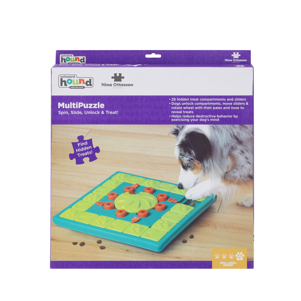 Nina Ottosson Dog Multipuzzle Level 4 – retail packaging