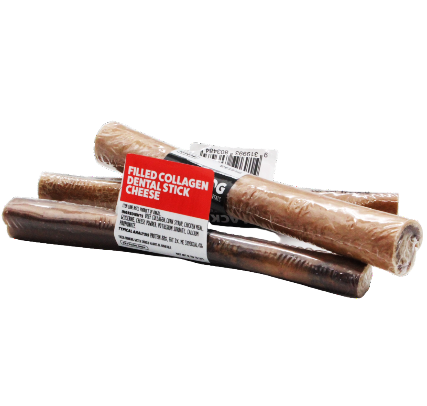 BlackDog Cheese Filled Collagen Dental Sticks Dog Treats
