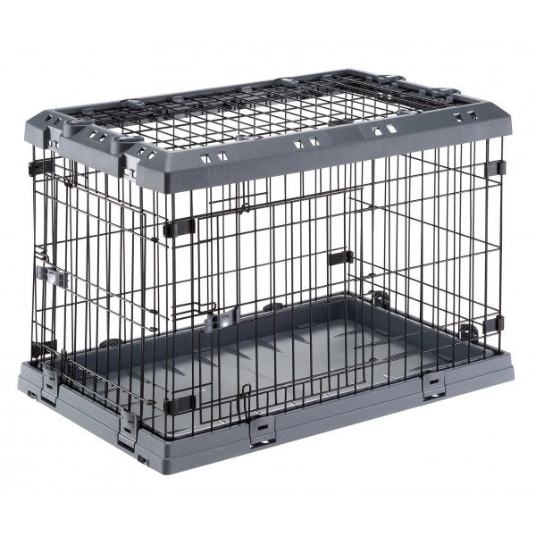 Ferplast Superior Folding Dog Crate - Superior 75 - 77 x 51 x H 55cm | PeekAPaw Pet Supplies