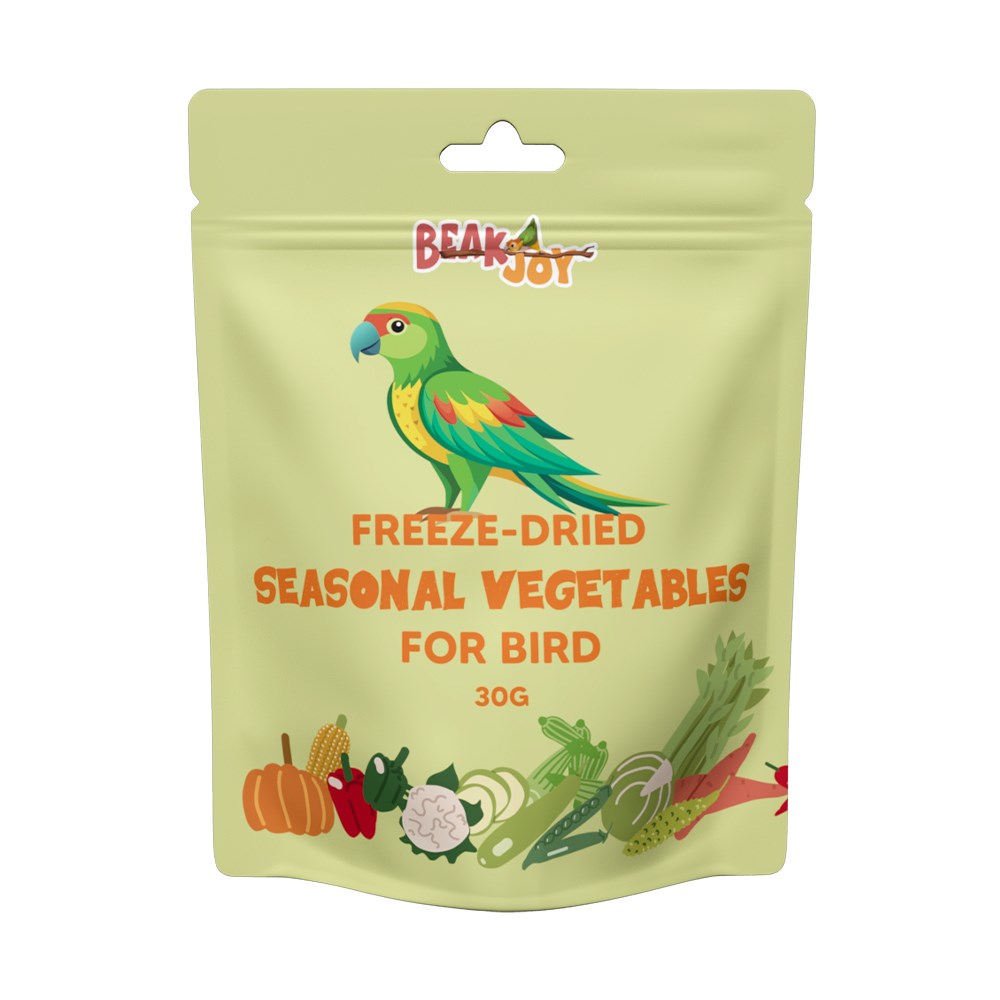 Beak Joy Freeze-Dried Seasonal Vegetables Bird Treats