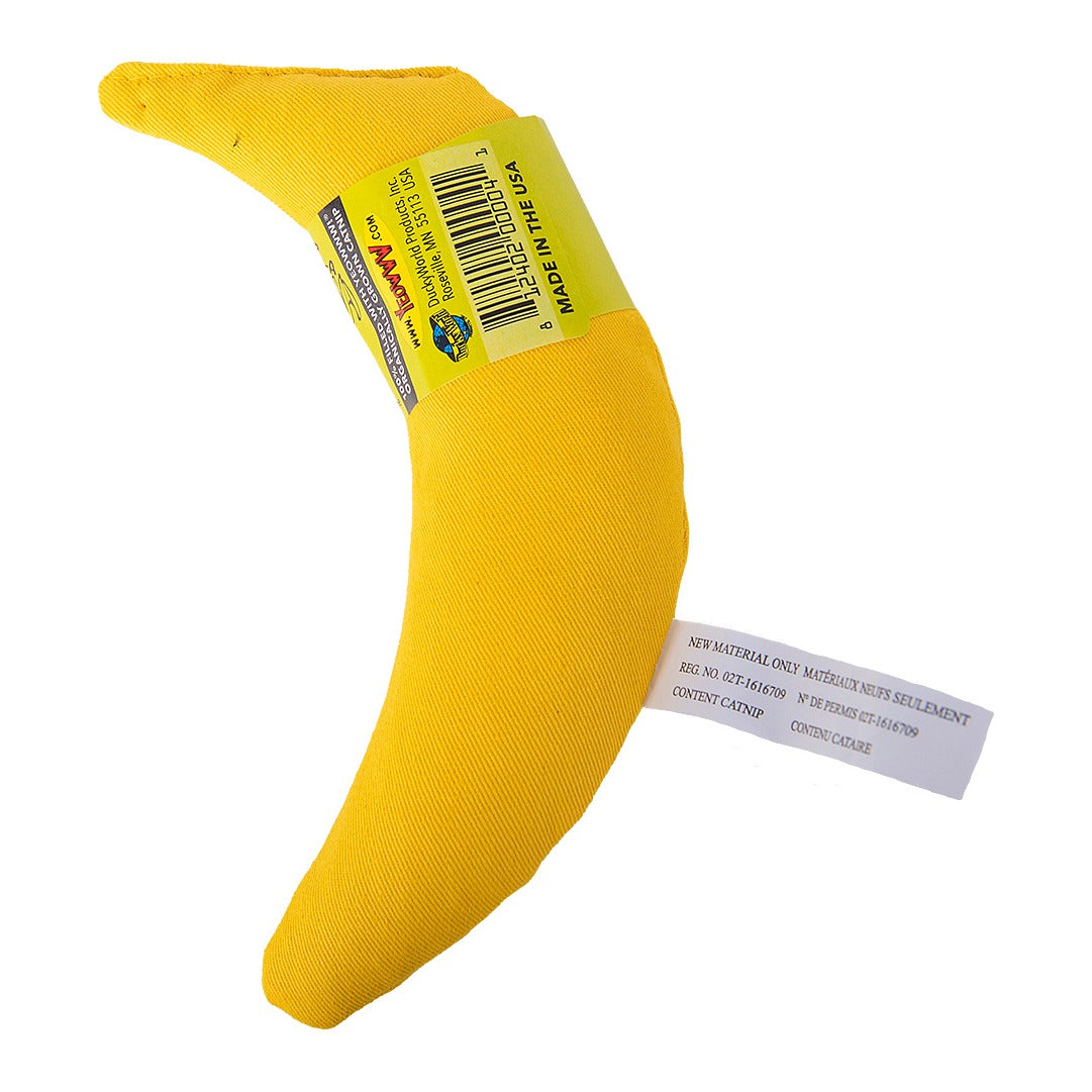 Yeowww! Catnip Banana – back of the toy with tag
