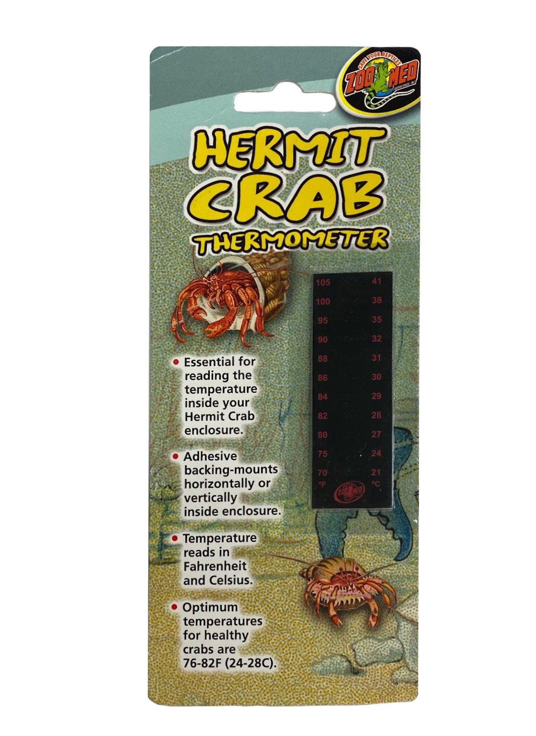 Zoo Med Hermit Crab Thermometer | PeekAPaw Pet Supplies