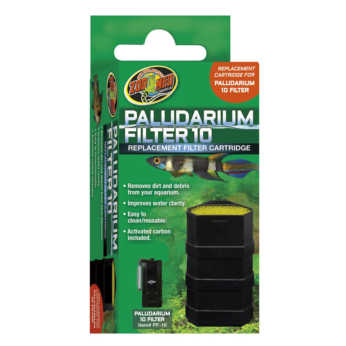 Zoo Med Paludarium Filter Replacement Cartridge - For Filter 10 | PeekAPaw Pet Supplies
