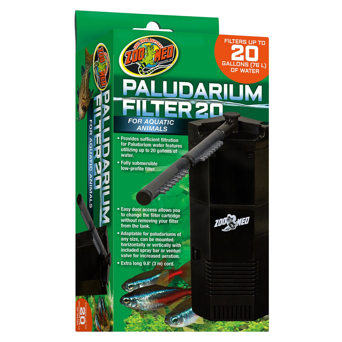 Zoo Med Paludarium Filter - 20 (227 L/h) | PeekAPaw Pet Supplies