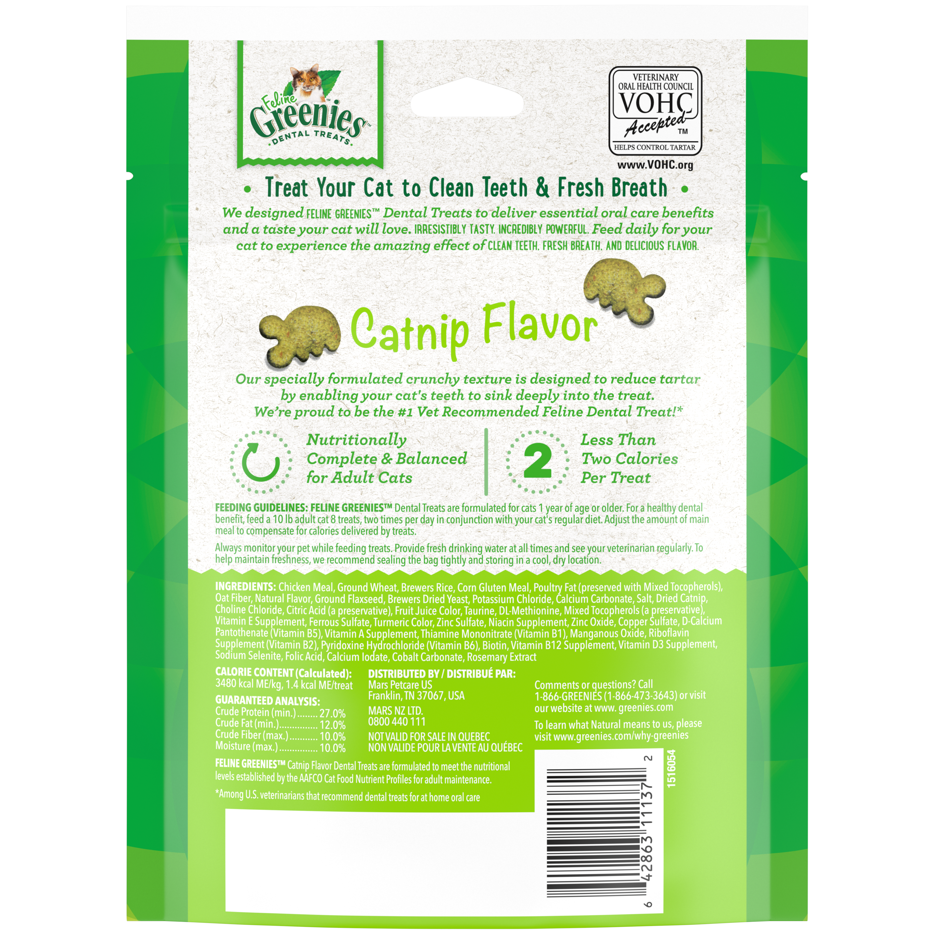 GREENIES Feline Dental Cat Treat Catnip Flavour 06
