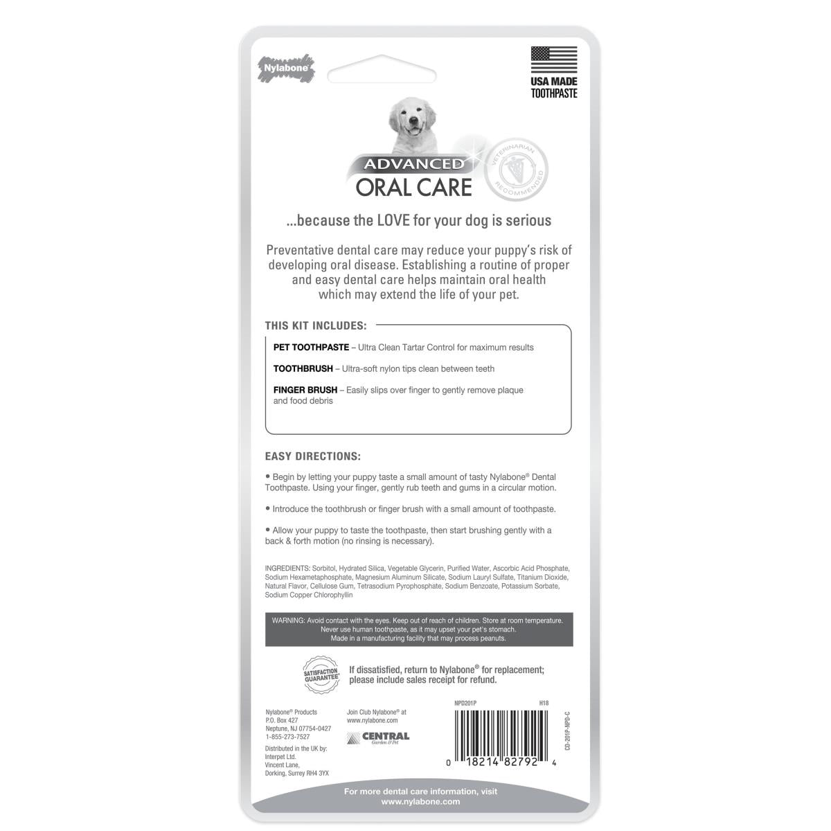 Nylabone Advanced Oral Care Puppy Dental Kit