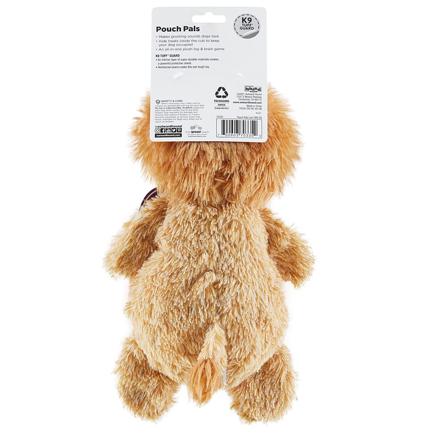 Charming Pet Pouch Pals Plush Dog Toy 04