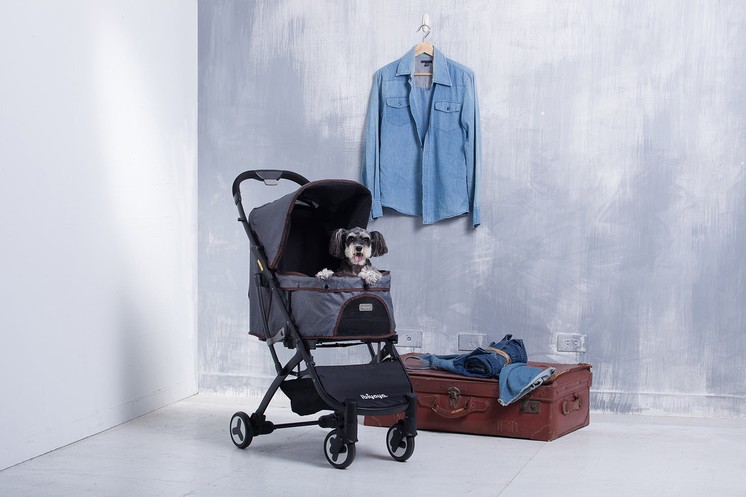 Ibiyaya Speedy Foldable Buggy Easy To Store Pet Stroller 11