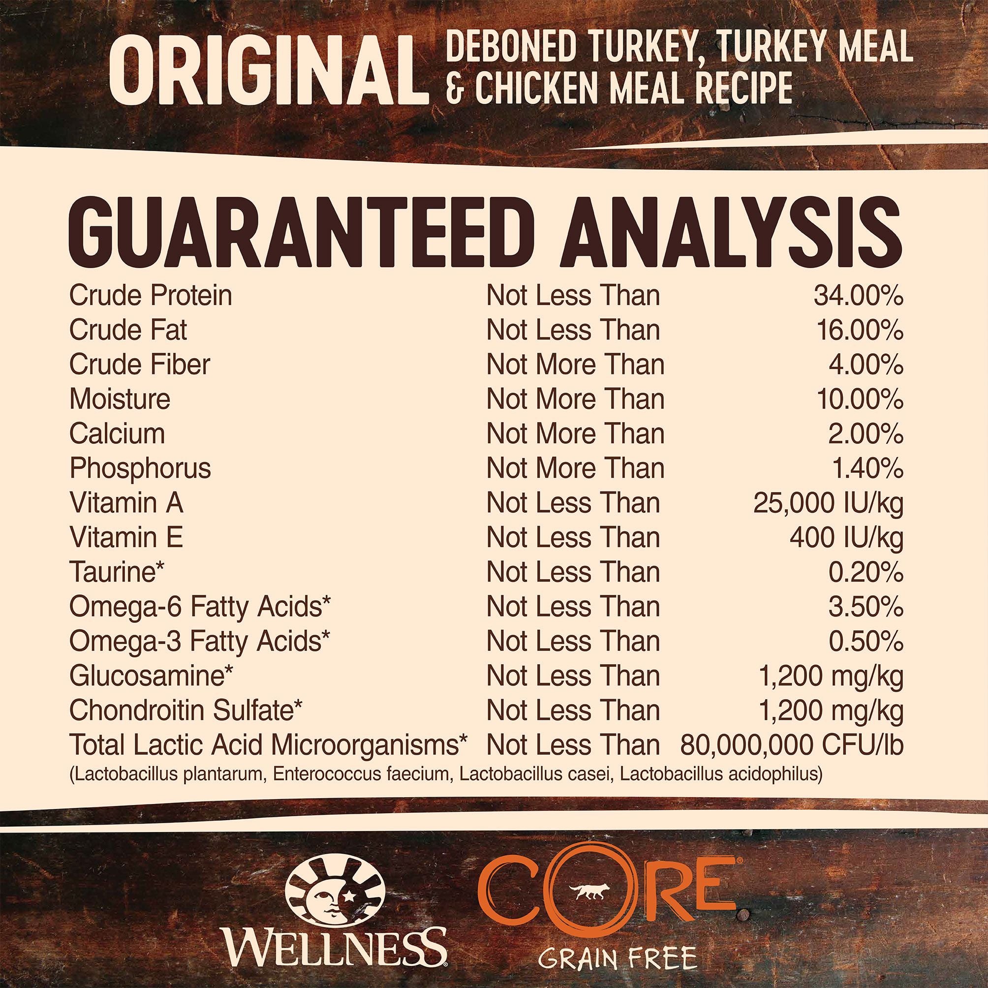 Wellness Core Dry Dog Food Grain Free Original: Chicken & Turkey