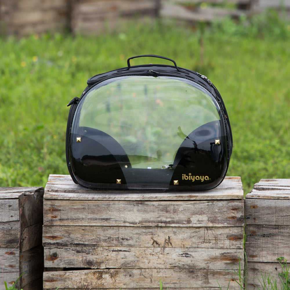 Ibiyaya Hard Rock Transparent Portable Cat Carrier Bag Pet Carriers. 10