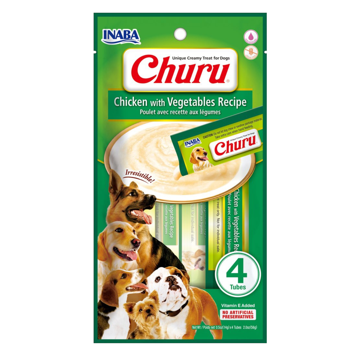 Inaba Dog Treat Churu Chicken with Vegetables 03