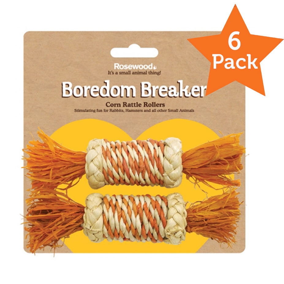 Rosewood Small Animal Activity Toys Corn Rattle Rollers 03