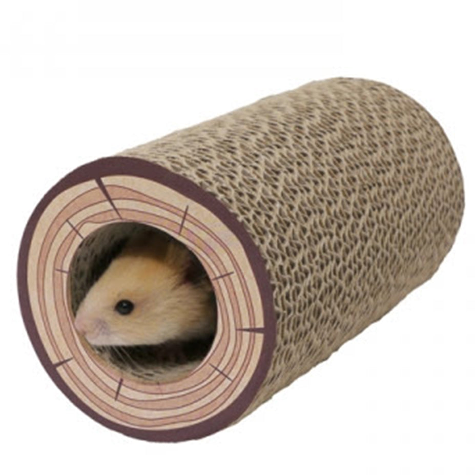 Rosewood Small Animal Activity Toys Shred-A-Log Corrugated Tunnel 02
