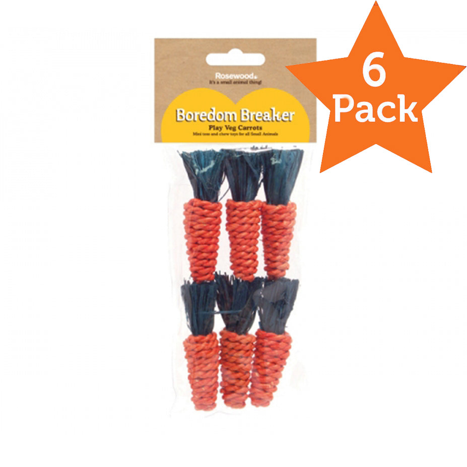 Rosewood Small Animal Activity Toys Mini Sisal Carrots 04