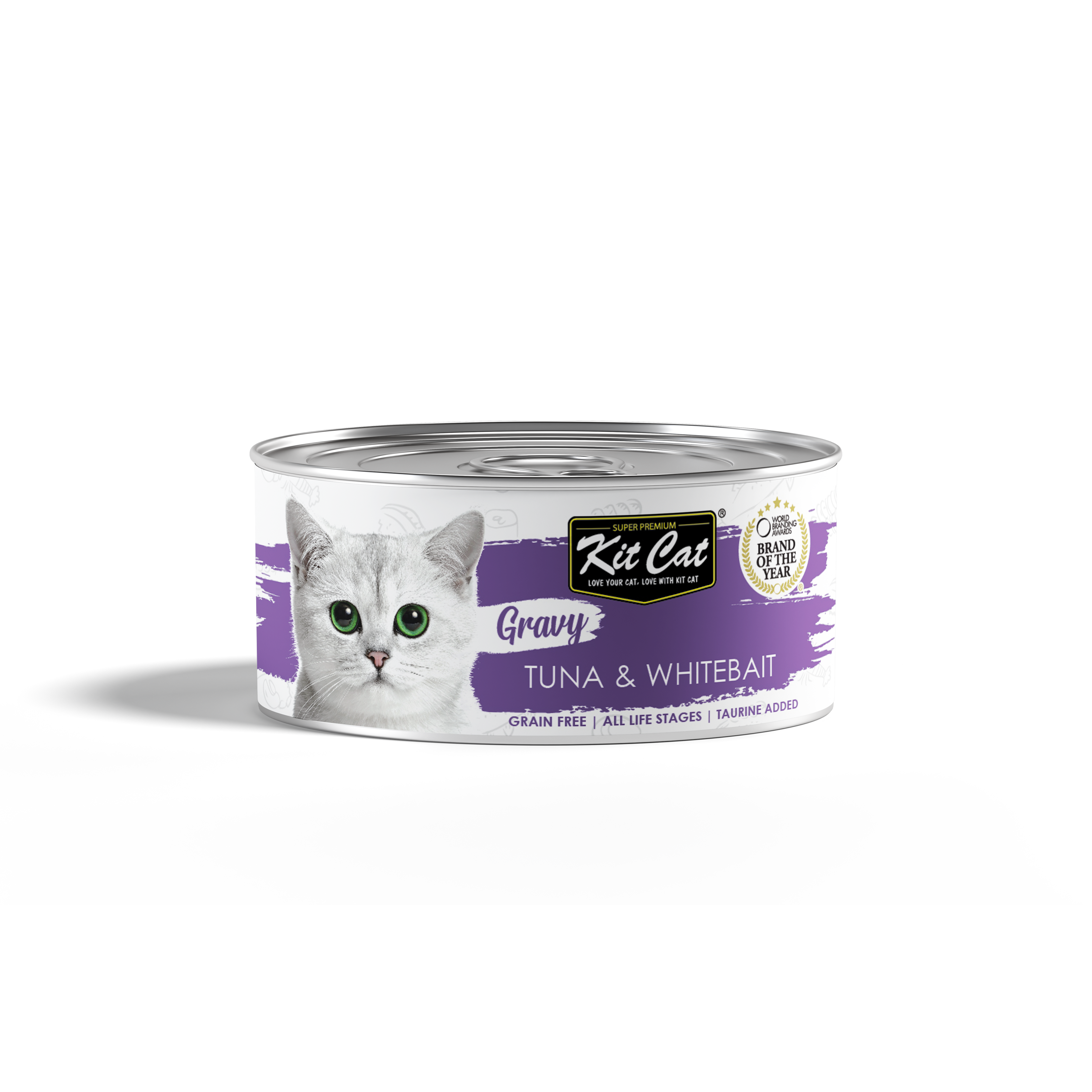 Kit Cat Gravy Canned Cat Food Tuna & Whitebait 70g