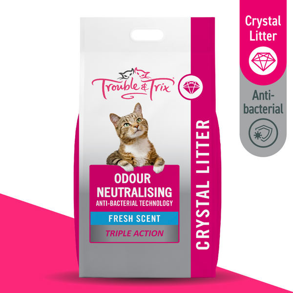 Trouble & Trix Odour Neutralising Crystal Cat Litter Antibacterial