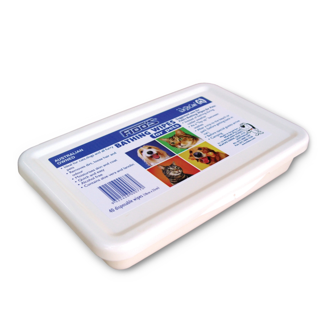 Fido's Bathing wipes for Pets 40 wipes