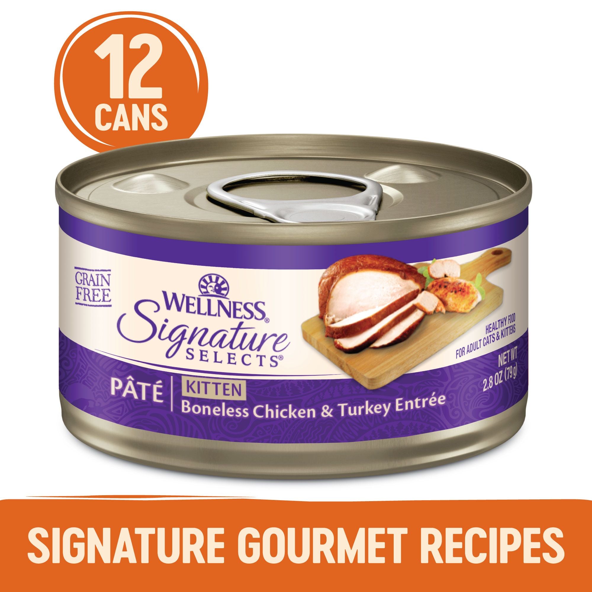 Wellness Core Wet Cat Food Signature Selects Kitten Boneless Chicken & Turkey