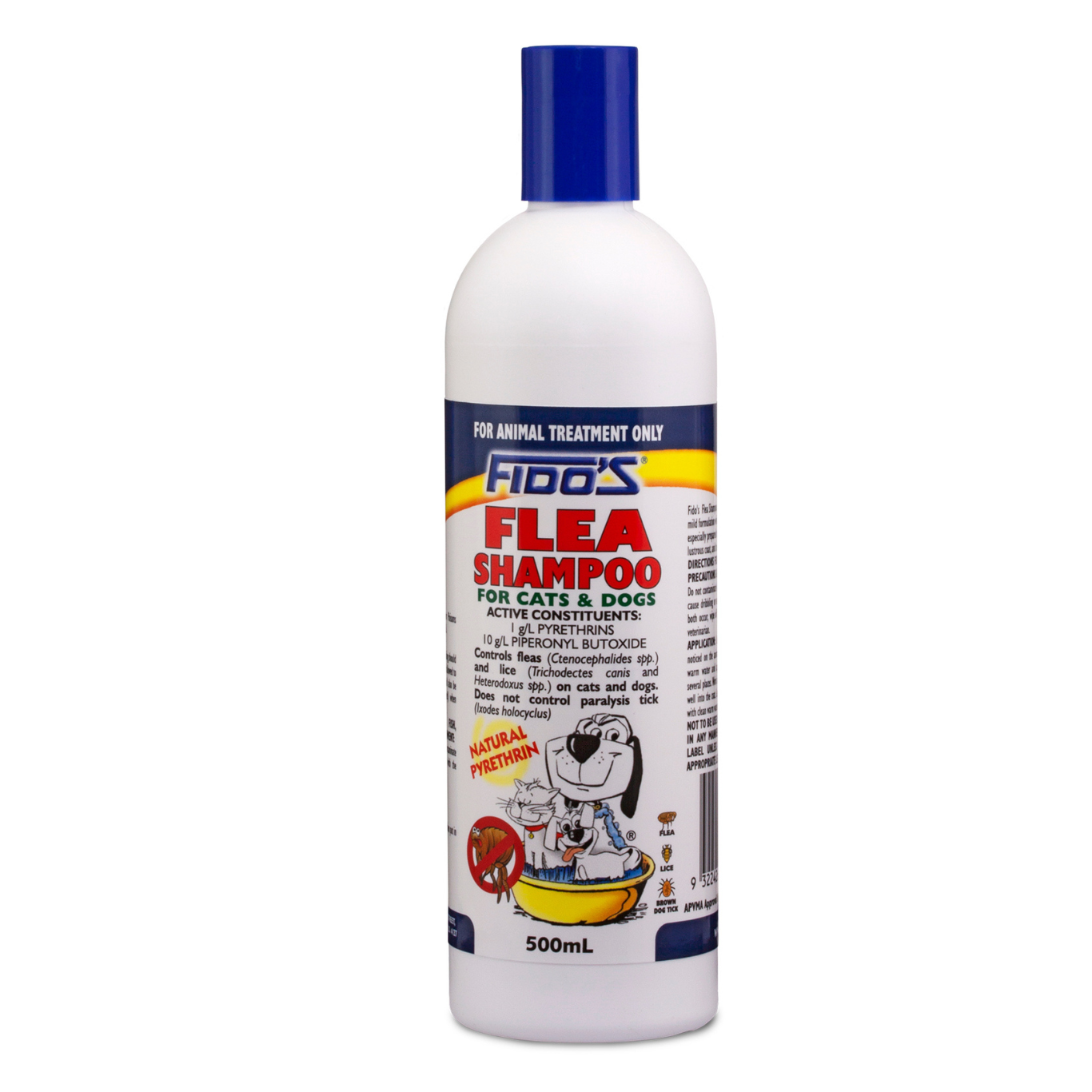 Fido's Flea Shampoo for Dogs & Cats 500ml