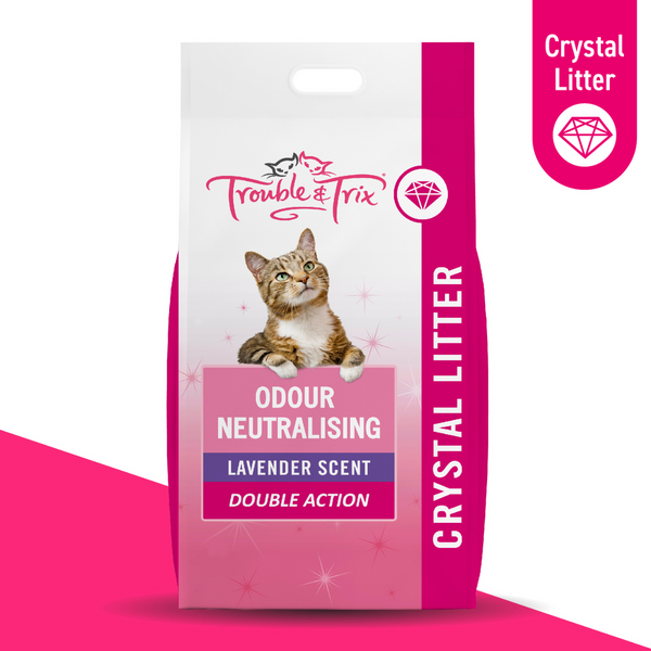 Trouble & Trix Odour Neutralising Crystal Cat Litter Lavender Scent